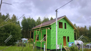 Дом в ДНП Лесные узоры двухэтажный 112,5 м² из СИП панелей | фото, отзывы, цена