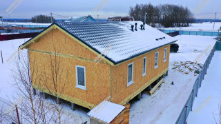 Дом в поселке Дмитроград одноэтажный 114,5 м² из СИП панелей | фото, отзывы, цена