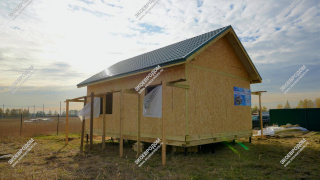 Дом в поселке Новое Карпово одноэтажный 57 м² из СИП панелей | фото, отзывы, цена