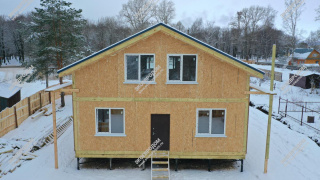 Дом в городе Осташков одноэтажный 190 м² из СИП панелей | фото, отзывы, цена