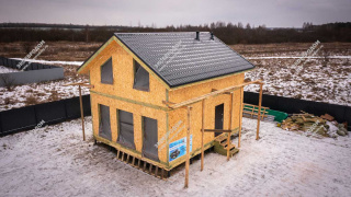 Дом в селе Краснополье двухэтажный 113,7 м² из СИП панелей | фото, отзывы, цена
