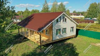 Дом в деревне Лубенки одноэтажный 162,3 м² из СИП панелей | фото, отзывы, цена