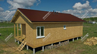 Дом в деревне Жирово одноэтажный 99,5 м² из СИП панелей | фото, отзывы, цена